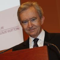 Le président directeur général du groupe de luxe LVMH, Bernard Arnaud en 2008.
