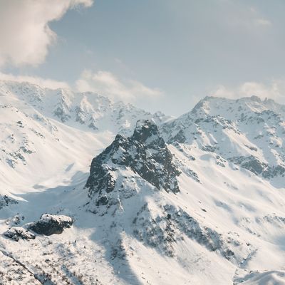 Pic de la Belle Etoile dans les Alpes françaises de la chaîne de montagnes de Belledonne