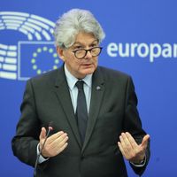 Le commissaire européen au marché intérieur, Thierry Breton