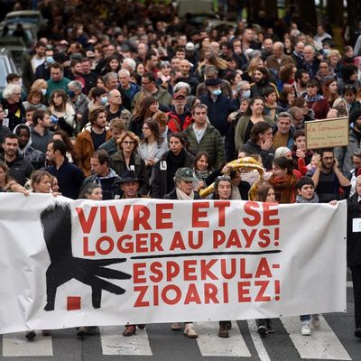 Une manifestation à Bayonne, dans le sud-ouest de la France, le 20 novembre 2021.