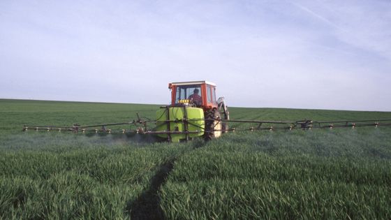 Epandage de pesticides dans une exploitation agricole en Bretagne ©Getty - Lily FRANEY/Gamma-Rapho