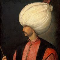 Portrait de de Soliman "le Magnifique" (1494-1566) par Titian (1490-1576), vers 1530