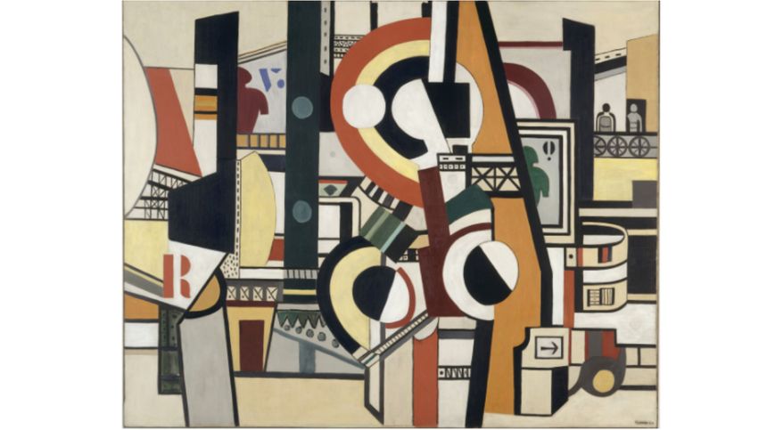 Fernand Léger : " Les Disques dans la ville " 1920 huile sur toile Paris, Centre Pompidou - Musée national d’art moderne - Centre de création industrielle -