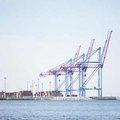 Depuis le début de la guerre en Ukraine, le port d'Odessa est à l'arrêt. Ici, le 26 mars 2022.
