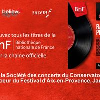 Affiche Platée Rameau Sté des concerts du Conservatoire H Rosbaud