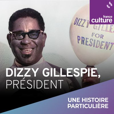 Le trompettiste Dizzy Gillespie en 1964 à Los Angeles où il a lancé sa course à la Présidence des États-Unis.