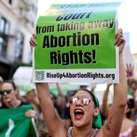 Manifestation pour le droit à l'avortement en Californie le 27 juin 2022