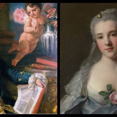 Portrait de Casanova par Raphaël Mengs, vers 1760 / Manon Belletti par Jean-Marc Nattier, 1757