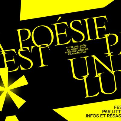 Festival La poésie n'est pas un luxe