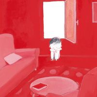 Extrait de l'album "La Croûte", de Charlotte Moundlic et Olivier Tallec (illustrateur), paru en 2009 aux éditions Père Castor - Flammarion.