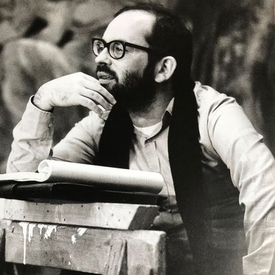 Jean-Claude Grumberg pendant les répétitions de « Dreyfus », en 1973
