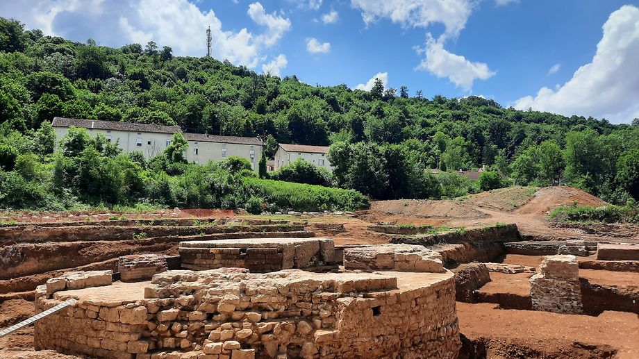 Une ancienne usine sid�rurgique mise au jour par les arch�ologues de l'Inrap � Liverdun