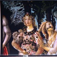 Détail du tableau "Le Printemps" de Boticelli au Musée des Offices