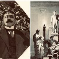 Marcel Proust aux Tuileries mai 1921 / Virgile lisant l'Enéide devant Auguste et sa soeur Octavie,