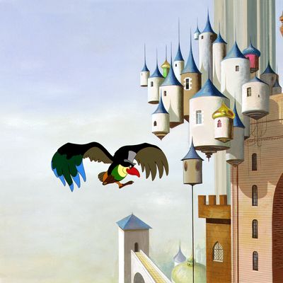 Image extraite du film d'animation "Le Roi et l'Oiseau" de Paul Grimault (1980)