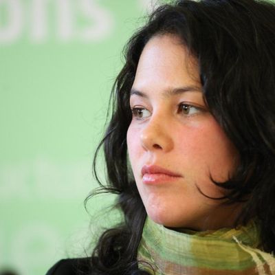 Severn Cullis-Suzuk, en 2011 à Paris, lors d'une conférence au ministère de l'Écologie.