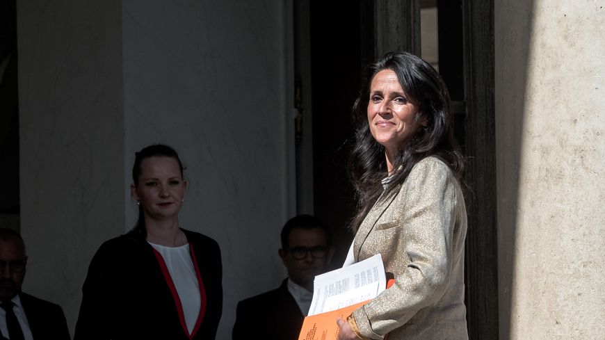 La secrétaire d'État Chrysoula Zacharopoulou, le 10 juin à l'Élysée