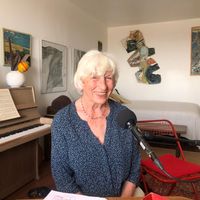 Elzbieta Sikora, chez elle, dans le 20eme arrondissement de Paris