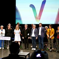Un meeting de la campagne Nupes à Caen, le 8 juin 2022