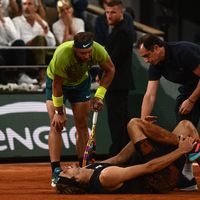 Alexander Zverev blessé au tournoi de Roland Garros, 3 juin 2022
