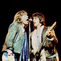 Les Rolling Stones en 1967 à l'Olympia, à Paris.