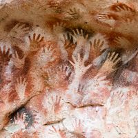 Grotte des Mains, site du patrimoine mondial de l’UNESCO, province de Santa Cruz, Patagonie, Argentine