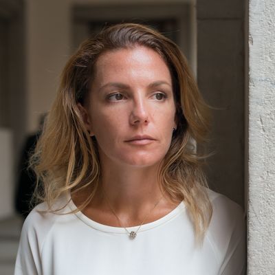Laura Pfeiffer lors du procès de Chambéry