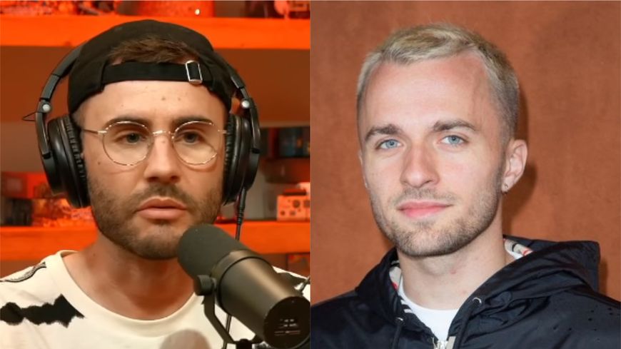 Montage Cyprien/ Squeezie (Capture YouTube / Getty)