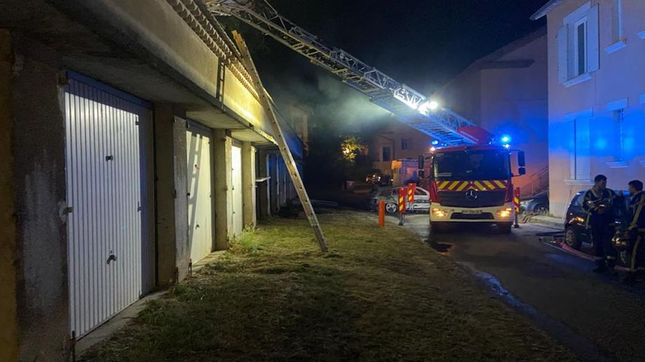 Un homme brûlé au dos après l?incendie d?un garage à Molières-sur-Cèze