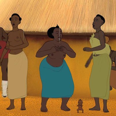 Image extraite du film d'animation "Kirikou et la Sorcière" de Michel Ocelot (1998)