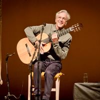 Le musicien Caetano Veloso en concert au Tempodrom le 25 juin 2019 à Berlin, Allemagne.