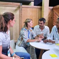 Sébastien Foucras co-fondateur des Etoiles du sport avec Marie-Jo Pérec et Frédérique Jossinet à Change Now.