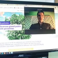 Capture d'écran d'une conférence de MyCO2 avec Roman Ledoux