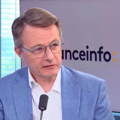 Dominique Schelcher, président de Système U sur franceinfo mardi 14 juin.