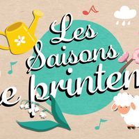 visuel podcast Octave et Mélo, les saisons : Le printemps