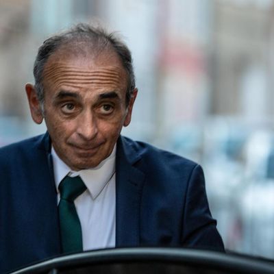 Eric Zemmour à Cogolin (Var) après l'annonce des résultats du premier tour des élections législatives, le 12 juin 2022