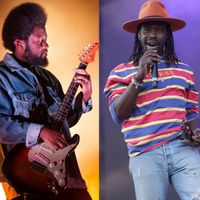 Le chanteur et guitariste Michael Kiwanuka et Eric Burton le chanteur de Black Pumas