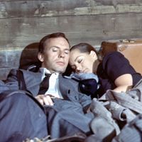Romy Schneider et Jean-Louis Trintignant dans "le Train"