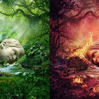 Pochettes des EP "SZNZ: Spring" et "SZNZ: Summer" de Weezer.