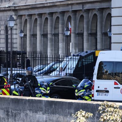 Palais de justice à Paris au moment du procès des attentats du 13 novembre
