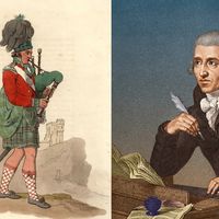 Un joueur de cornemuse et Joseph Haydn