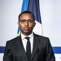 Le ministre Pap Ndiaye, après un conseil des ministres, le 14 juin 2022.
