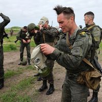 Manoeuvres militaires russes dans l’enclave de Kaliningrad début juin 2022.