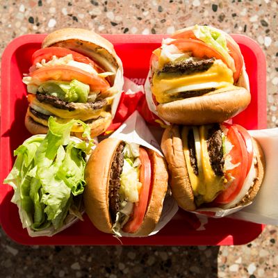 Fast food hamburgers