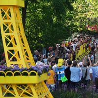 Les coureurs de Bora lors de la présentation des équipes du 109e Tour de France cycliste à Copenhague, le 29 juin 2022.