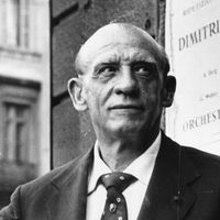 Dimitri Mitropoulos, chef d'orchestre, pianiste et compositeur (Athènes, 1er mars 1896 - Milan, 2 novembre 1960)