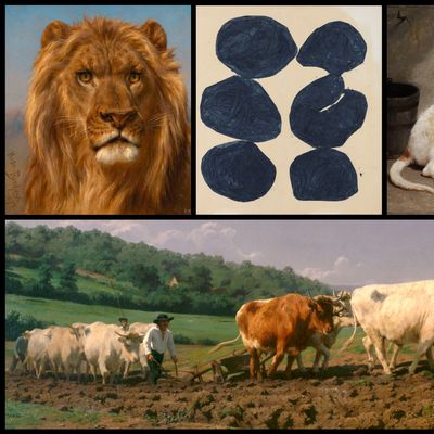 Rosa Bonheur (1822-1899) : 1, 3, 5, // Simon Hantaï 2 et 4