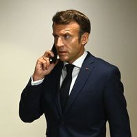 Le président français Emmanuel Macron