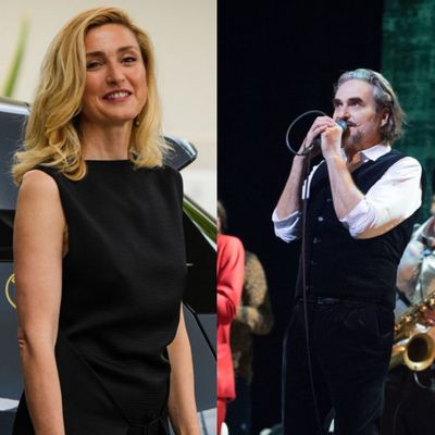 L'actrice, productrice de cinéma et réalisatrice Julie Gayet et Stephan Eicher, auteur-compositeur-interprète