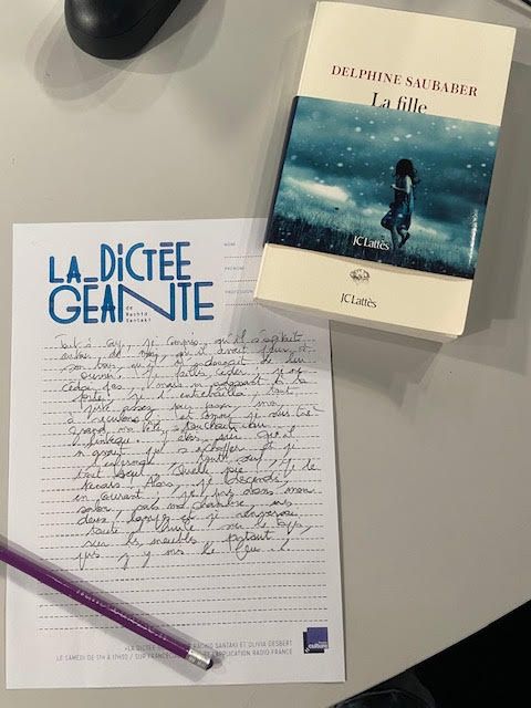 La dictée de Delphine Saubaber